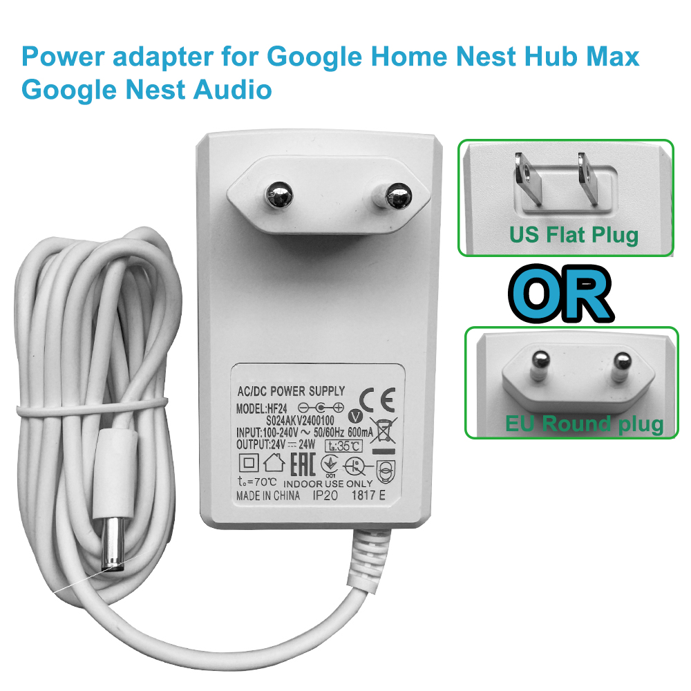 24V Power Supply adapte for Go - Google Speaker Nest Audio review and price