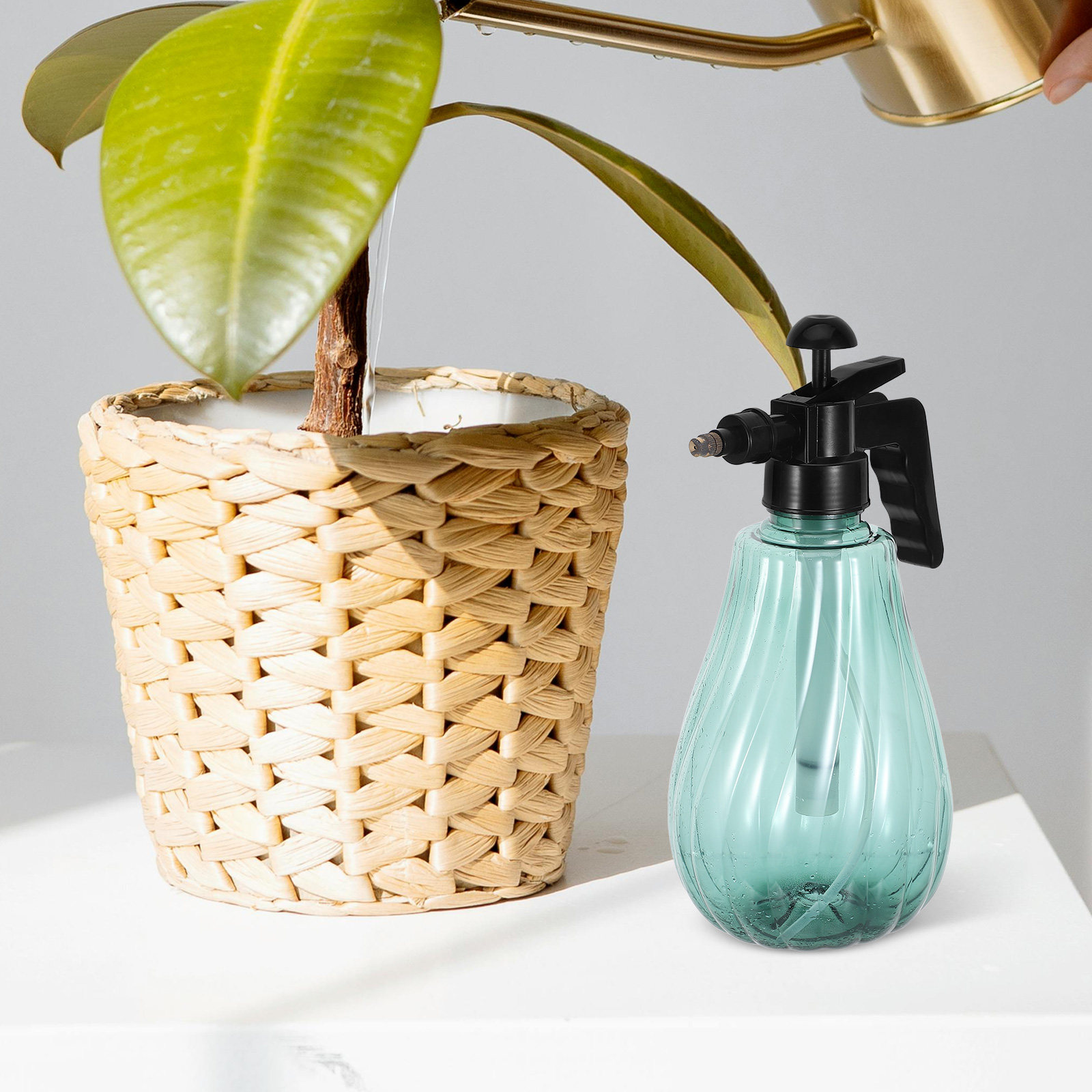Handheld Garden Sprayer Green  - Misting Bottle Fine review and price